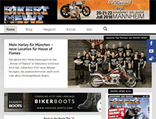 Tablet Screenshot of bikersnews.de
